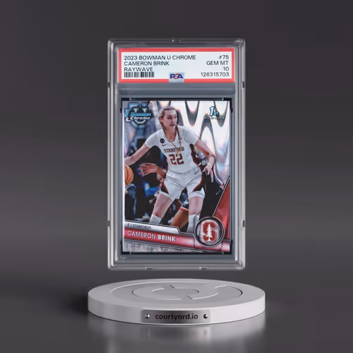 2023 Bowman University Chrome #75 Cameron Brink - Raywave (PSA 10 GEM MINT)