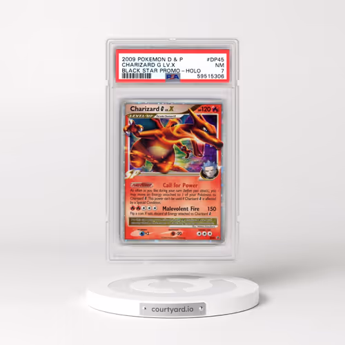 2009 Pokémon Diamond & Pearl Black Star Promo #DP45 Charizard G LV.X - Holo (PSA 7 NM)