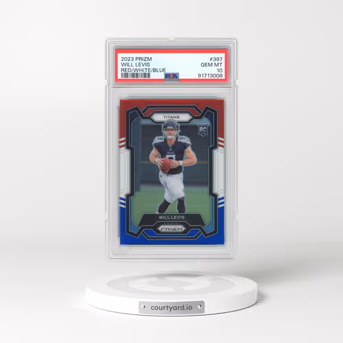 2023 Panini Prizm #397 Will Levis - Red/White/Blue Prizm (PSA 10 GEM MINT)