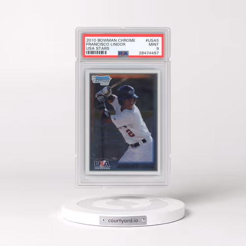 2010 Bowman Chrome USA Stars #USA5 Francisco Lindor (PSA 9 MINT)
