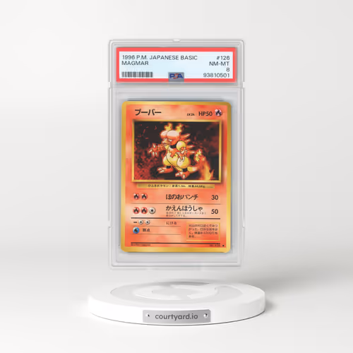 1996 Japanese Base Set #126 Magmar (PSA 8 NM-MT)