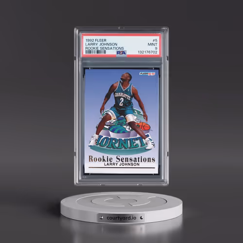 1992 Fleer Rookie Sensations #5 Larry Johnson (PSA 9 MINT)