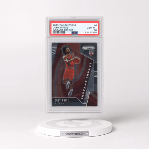 2019 Panini Prizm Instant Impact #6 Coby White (PSA 10 GEM MINT)