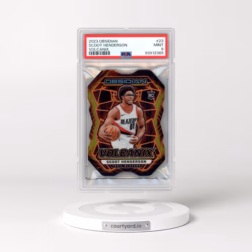 2023 Panini Obsidian Volcanix #23 Scoot Henderson (PSA 9 MINT)