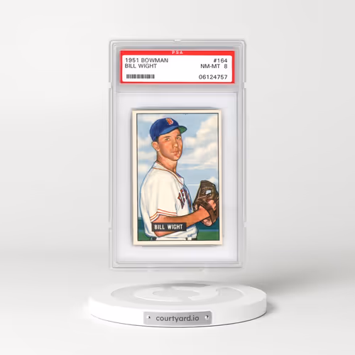 1951 Bowman #164 Bill Wight (PSA 8 NM-MT)