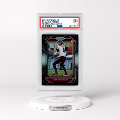 2022 Panini Chronicles Prizm Black #PB9 Desmond Ridder - Silver (PSA 9 MINT)
