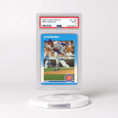1987 Fleer Update #U-68 Greg Maddux (PSA 9 MINT)