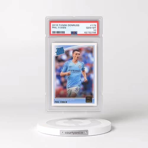 2018 Panini Donruss #179 Phil Foden (PSA 10 GEM MINT)