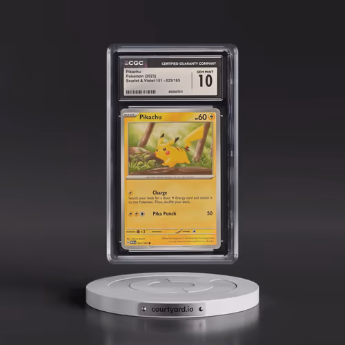 2023 Scarlet & Violet 151 - MEW EN #025/165 Pikachu (CGC 10 GEM MINT)