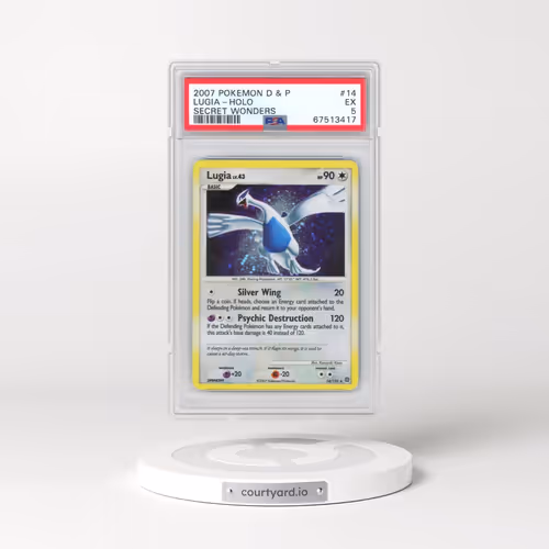 2007 Pokémon Diamond & Pearl Secret Wonders #14 Lugia - Holo (PSA 5 EX)