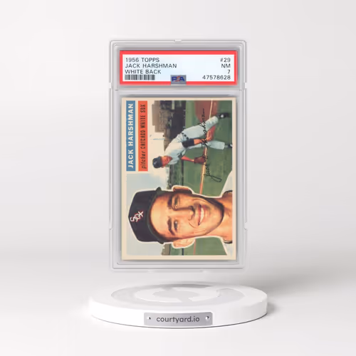 1956 Topps #29 Jack Harshman - White Back (PSA 7 NM)