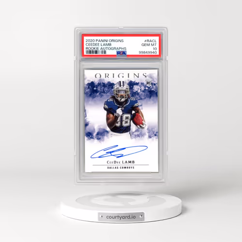 2020 Panini Origins Rookie Autographs #RACL Ceedee Lamb (PSA 10 GEM MINT)
