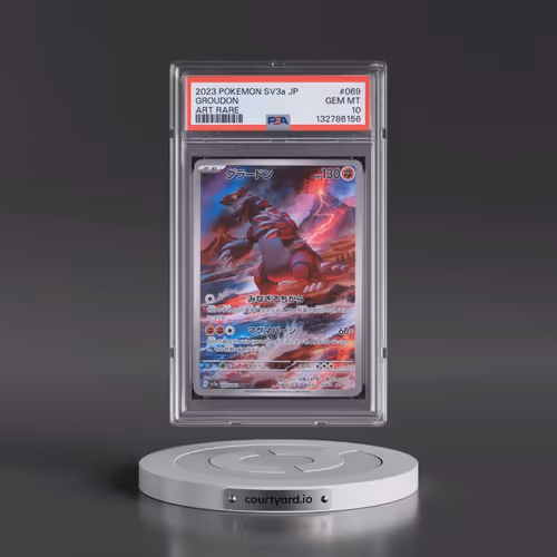 2023 Pokémon Sv3a-Raging Surf #069 Groudon - Art Rare (PSA 10 GEM MINT)