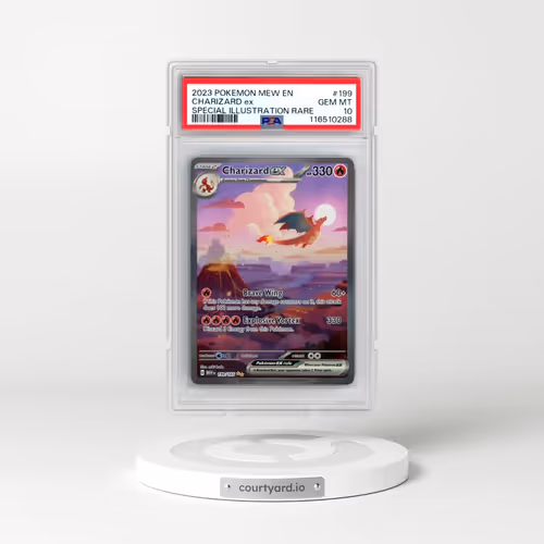 2023 Pokémon Mew EN-151 #199 Charizard EX - Holo Special Illustration Rare (PSA 10 GEM MINT)