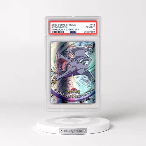 2000 Topps Chrome Pokémon T.V. #142 Aerodactyl - Spectra (PSA 10 GEM MINT)