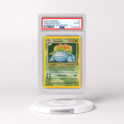 2002 Pokémon Legendary Collection #18 Venusaur - Holo (PSA 6 EX-MT)