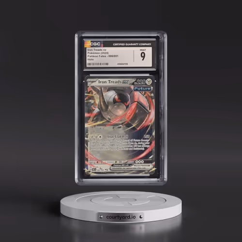 2024 Pokémon Paf EN-Paldean Fates #066 Iron Treads EX - Holo (CGC 9 MINT)