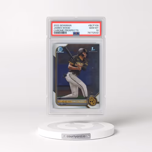 2022 Bowman Chrome Prospects #BCP108 James Wood (PSA 10 GEM MINT)