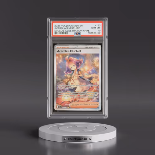 2025 Pokémon Meg EN-Mega Evolution #183 Acerola's Mischief - Special Illustration Rare (PSA 10 GEM M