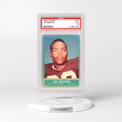 1963 Topps #14 Jim Brown (PSA 5 EX)