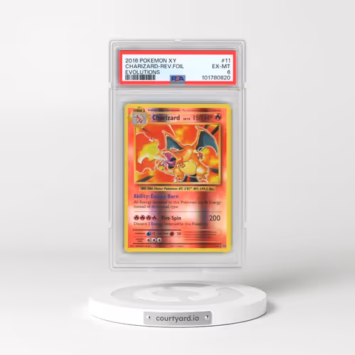 2016 Pokémon XY Evolutions #11 Charizard - Reverse Foil (PSA 6 EX-MT)