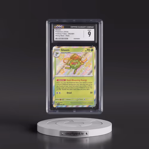 2024 Pokémon Paf EN-Paldean Fates #093 Gloom - Shiny Rare (CGC 9 MINT)