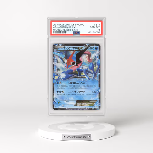 2016 Japanese Pokémon XY Promo #218 Ash-Greninja EX - Holo World Hobby Fair (PSA 10 GEM MINT)