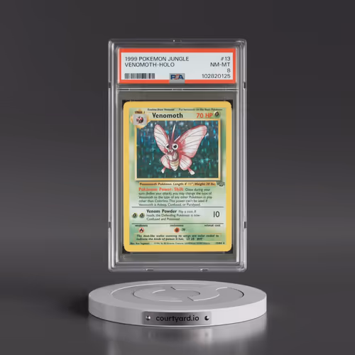 1999 Pokémon Jungle #13 Venomoth - Holo (PSA 8 NM-MT)