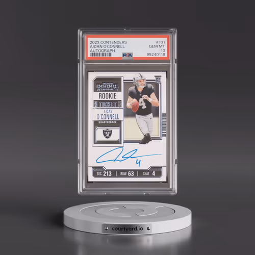 2023 Panini Contenders #101 Aidan O'Connell - Autograph (PSA 10 GEM MINT)