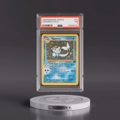 1999 Pokémon Jungle #12 Vaporeon - Holo (PSA 7 NM)