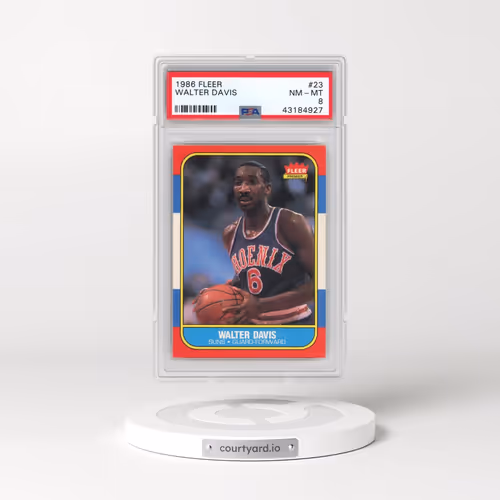 1986 Fleer #23 Walter Davis (PSA 8 NM-MT)