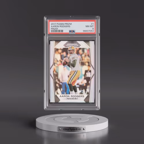 2017 Panini Prizm #1 Aaron Rodgers - Prizm (PSA 8 NM-MT)