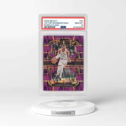2023 Panini Select #87 Victor Wembanyama - Purple Flash (PSA 10 GEM MINT)