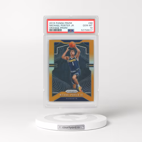 2019 Panini Prizm #88 Michael Porter Jr. - Orange Prizm (PSA 10 GEM MINT)