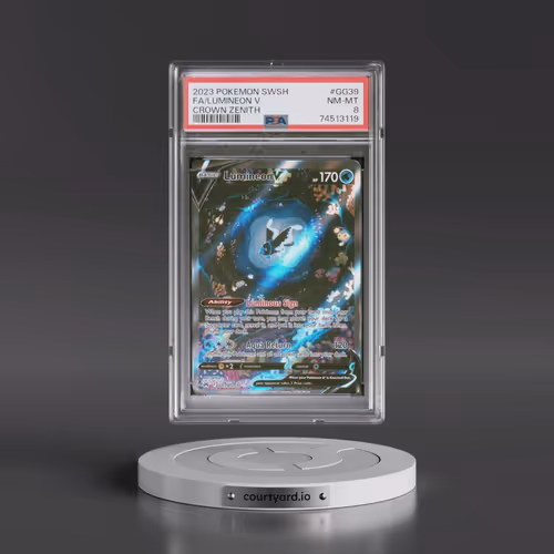 2023 Pokémon Sword and Shield Crown Zenith #GG39 Lumineon V - Holo Full Art (PSA 8 NM-MT)