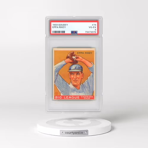 1933 Goudey #74 Eppa Rixey (PSA 4 VG-EX)