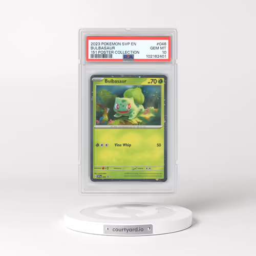2023 Pokémon Svp EN-SV Black Star Promo #046 Bulbasaur - 151 Poster Collection (PSA 10 GEM MINT)