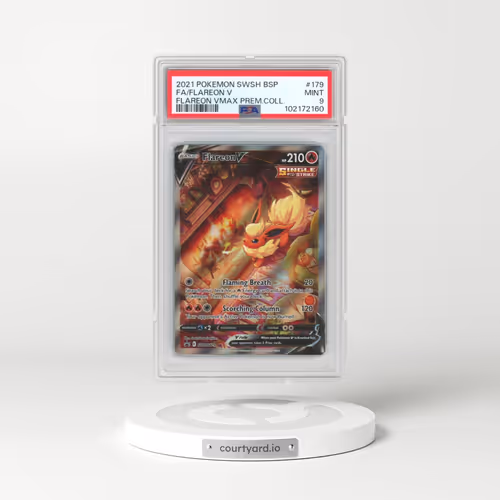 2021 Pokémon Swsh Black Star Promo #179 Flareon V - Holo Full Art Flareon Vmax Premium Collection (P