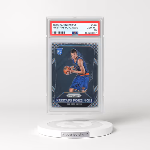 2015 Panini Prizm #348 Kristaps Porzingis (PSA 10 GEM MINT)