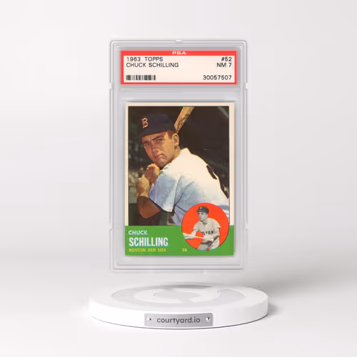 1963 Topps #52 Chuck Schilling (PSA 7 NM)