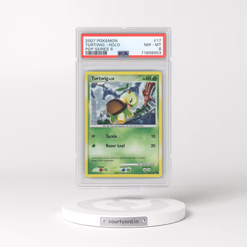 2007 Pop Series 6 #17 Turtwig - Holo (PSA 8 NM-MT)