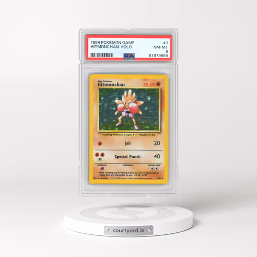 1999 Pokémon Game #7 Hitmonchan - Holo (PSA 8 NM-MT)