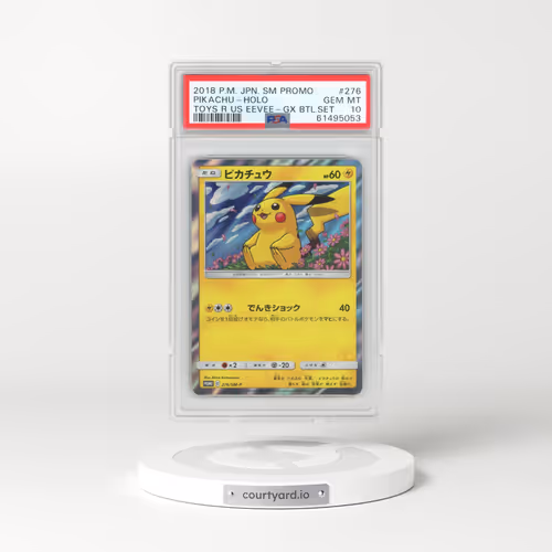 2018 Pokémon SM Promo #276 Pikachu - Holo Toys R US Eevee-GX Battle Set (PSA 10 GEM MINT)