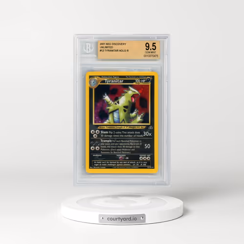 2001 Neo Discovery #12 Tyranitar - Holo (BGS 9.5 GEM MINT)