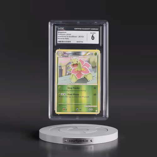 2010 HeartGold & SoulSilver #26/123 Meganium - Reverse Holo (CGC 6 EX-NM)