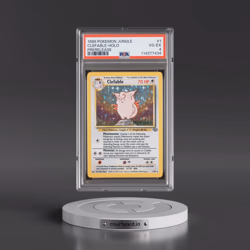 1999 Pokémon Jungle #1 Clefable - Holo Prerelease (PSA 4 VG-EX)