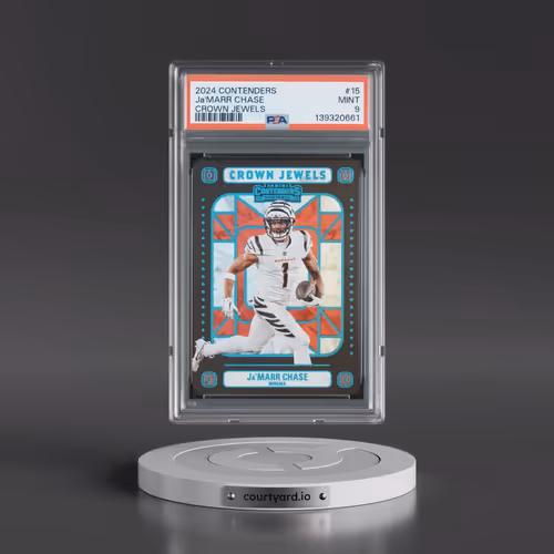 2024 Panini Contenders Crown Jewels #15 JA'Marr Chase (PSA 9 MINT)
