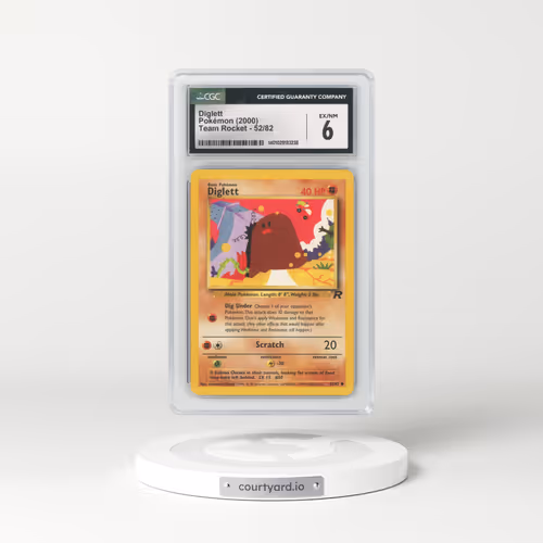 1999 Team Rocket #52 Diglett (CGC 6 EX-NM)