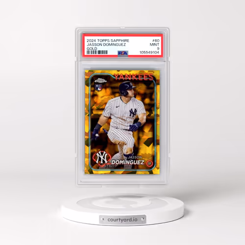 2024 Topps Chrome Sapphire #60 Jasson Dominguez - Gold (PSA 9 MINT)