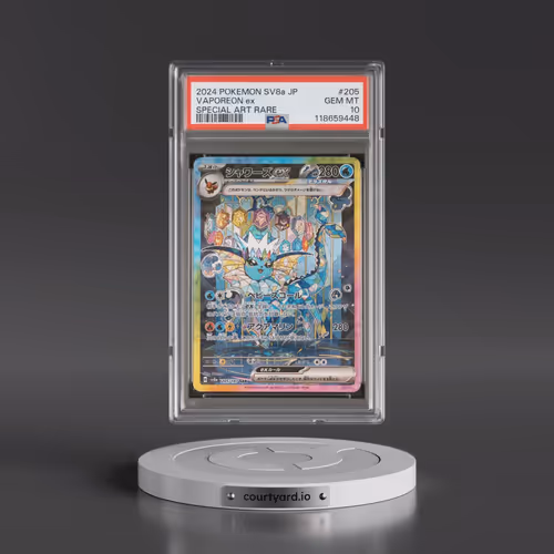 2024 Pokémon Sv8a-Terastal Fest EX #205 Vaporeon EX - Holo Special Art Rare (PSA 10 GEM MINT)
